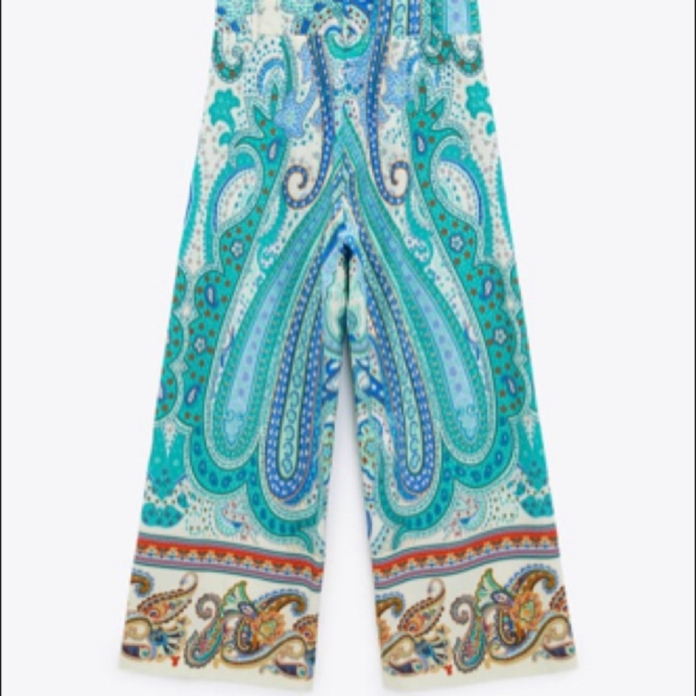 ZARA PRINTED PANTS MULTI COLOR